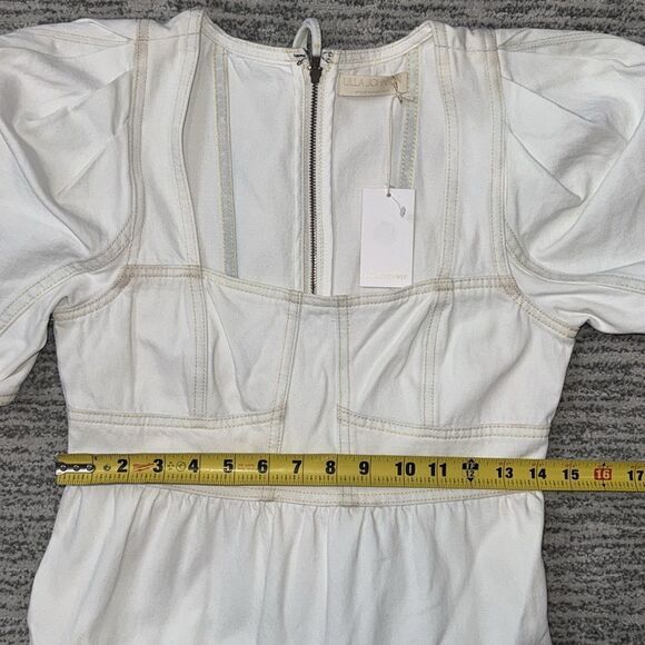 NWT Ulla Johnson Ames MIDI Cotton Dress Whitewash- Size 0 - Picture 12 of 16